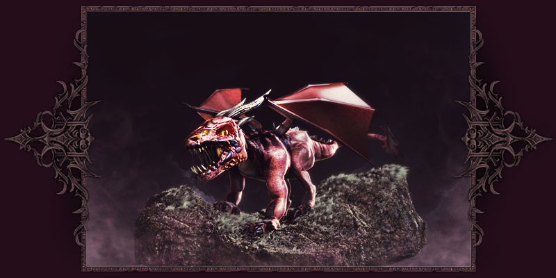 Young red dragon
